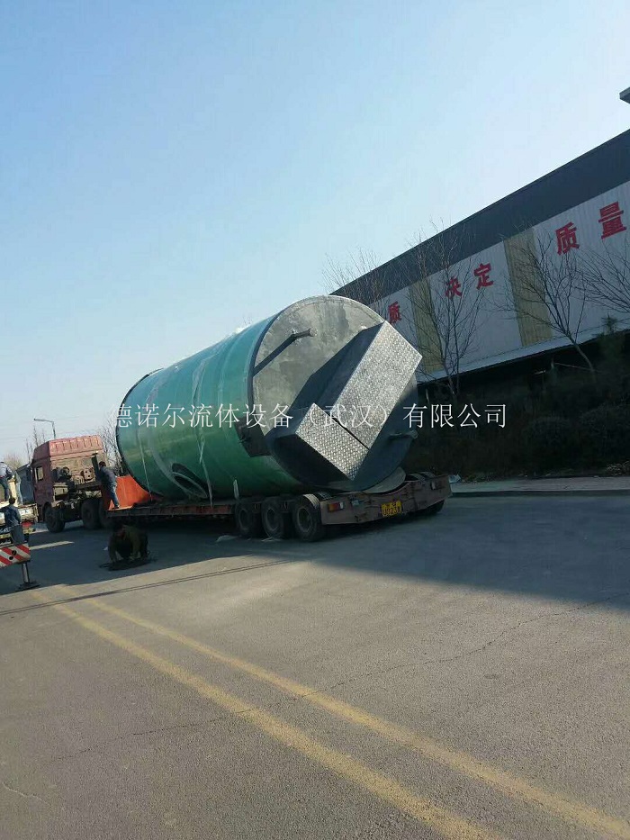 壽陽(yáng)一體化污水提升泵站送貨圖