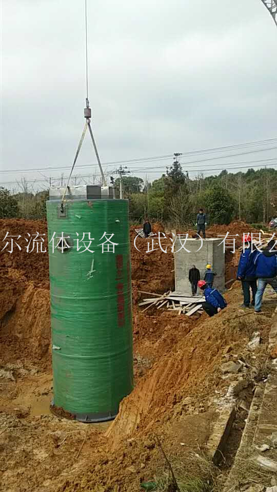 一體化泵站現場(chǎng)安裝